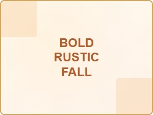 Bold Rustic Fall Fonts in Orange and Amber Hues